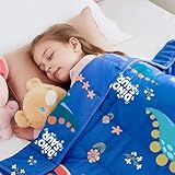 HOSUKKO Weighted Blanket - 5 lbs Blue Dinosaur Heavy Blanket - Breathable Blanket(36 * 48 inches, 5 lbs)