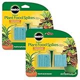 Miracle-Gro Indoor Plant Food Spikes, Includes 48 Spikes - Continuous Feeding for all Flowering and Foliage Houseplants - NPK 6-12-6