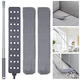 Retractable Gap Dust Cleaner Cleaning Tools with 2 Microfiber Dusting Cloths Long Handle 60inches Washable and Retractable Duster Brush for Cleaning Under Appliances Furniture Couch Fridge