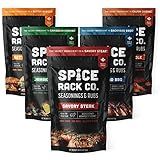 Spice Rack Co BBQ Seasonings And Rubs - Smoking & Grilling Spices and Seasonings Sets, BBQ Accessories & Smoker Accessories Gifts For Men, Unique Grilling Gifts For Men Who Have Everything (5pk)
