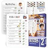 Chore Chart for Kids – Daily Routine Chart for Kids with Checklist & Stickers, Magnetic Kids Chore Chart – 360 Pcs Set of Chore Board Visual Schedule for Kids with Autism & Best ADHD Tools for Kids