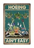 Artlunar Funny Garden Sign Outside Decor - Humorous Gardening Gift for Women Enthusiasts, 12" x 8" (980)