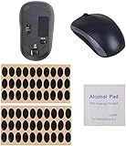 Cauaoa 60 Pcs Black Mouse Feet Sticker Skates Pads Replacement Feet for M215 / M310 / M325 Mouse Pads and Wrist Rests,Computer Mouse Skates Sticker
