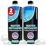 Hot Tub Defoamer - Spa Defoamer for Hot Tub Owners 32oz (2 Pack), Spa Anti Foam to Keep Foam Down, Hot Tub Chemicals Made in USA - AquaDoc