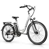 Vivi Electric Bike, 26" Electric Cruiser Bike 1000W Peak Ebike 22MPH Electric Bike for Adults, 48V Removable Battery, Cruise Control, 7 Speed Electric City Commuter Bicycle, SGS Certified to UL2849