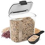 ProKeeper 2.5-Quart Grain Storage Container with Hinged Lid, Clear – BPA-Free, Airtight Seal, 5.5 x 7.65 x 7.25"