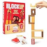 What DO You Meme? Block Up by Relatable, Exciting Tower Game for Kids & Adults Family Game Night, Great Building Toys Kids Games, Includes 28 Blocks, 40 Blueprint Cards, and Instructions