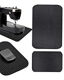 2 Pcs Sewing Mat, Pedal Sewing Mat, Reduce Vibrations Sewing Machine Mat Noise No Slip Machine Accessories for Quilting(15" X 20" and 9" X 14")