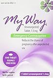 Gavis Pharmaceuticals My Way Emergency Contraceptive 1 Tablet, Female Contraceptive, Adult, Single Tablet