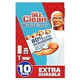 Mr. Clean Magic Eraser Sponge, All Purpose Cleaner, Cleaning Scrubber, Wall, Sneaker, Kitchen, Bathroom, Shower Cleaner, Cleaning Supplies, Melamine Sponge, Cleaning Pads, Extra Durable, 10ct