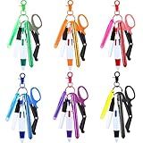 Geiserailie 36 Pcs Nurse Pen Set with Permanent Marker Penlights Scissors Retractable Ballpoint Pens Highlighter Work Accessories Gift Kit for Nurses Medical Badge Keychain Tools (Multicolor)