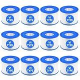 SORSWEET 12 Pack Type VI Hot Tub Filter Cartridge Compatible with Lay-Z-Spa, Coleman SaluSpa 90352E 58323 90427E