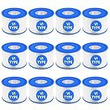 SORSWEET 12 Pack Type VI Hot Tub Filter Cartridge Compatible with Lay-Z-Spa, Coleman SaluSpa 90352E 58323 90427E