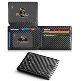 RUNBOX Wallet for Men -Slim RFID Leather Mens Bifold Wallets 2 ID Window With Gift Box Men's Accessories