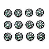 12 Pieces Mini , Small Button , Oil Filled Mini , Pocket Survival for Outdoor Camping Hiking Backpacking Boating Touring, 0.8x0.2inch