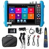 Upgraded 8K IP Camera Tester, WANLUTECH CCTV Tester 7 inch Touchscreen 8MP TVI CVI AHD CVBS Camera Test Cable Tracer RJ45 Cable TDR Test PoE Network Tools RS485 WiFi HDMI VGA (IPC-9800CADH Pro)