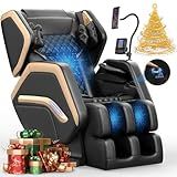 NAGLIFOR Massage Chair Full Body, Zero Gravity Massage Chair 2025 for Back Fatigue with 10 Fixed Rollers, Airbags, Phone Controller, Heating, Bluetooth Speaker, Nightlights for Living Room, Bedroom