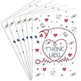 Prime Greetings 6 Pack Thank You Cards For Healthcare, Nurse, Doctor, Made in America, Eco-Friendly, Thick Card Stock with Premium Envelope 5in x 7.75in, Packaged in Protective Mailer
