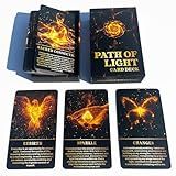 DPEHAKMK Path of Light Oracle Deck, Spiritual Guidance Cards, Self-Discovery & Daily Affirmations, Life & Relationships Oracle Cards, Healing Deck for Spiritual Development, Ages 14+