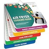 Air Fryer Cheat Sheet Magnets Cooking Guide Booklet - Air Fryer Magnetic Cheat Sheet Set Cooking Times Chart - Cookbooks Instant Air Fryer Accessories Oven Cooking Pot Temp Guide Kitchen Conversion