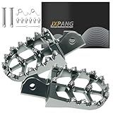 JXPANG Upgraded Electric Dirt Bike Foot Pegs, Anti-Slip CNC Pedals Rests For Surron Light Bee X and S/CRF250F 19-24/CRF150F CRF230F 03-19/KDX200 83-94/E Ride Pro S SS SR/XR150L 15-24 (Titanium)