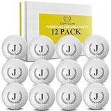 Xeiwagoo Personalized Golf Balls, Unique Initials, Custom, Golf Gifts for Men, Women & Golfers (12 Balls, J)