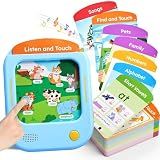 JoyCat Kids Learning Tablet, Phonics Talking Flash Cards, Learn to Read with 156 Pages, 40+ Themes, 600+ Words, 100+ Interactive Games, Screen-Free Toddler Learning Toys Gifts for 2-6 Year Old