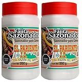 El Pariente Fajita Seasoning 7.05 oz Each, Pack of 2 - Perfect for Fajita Meat and Meat Seasoning, Authentic Blend for Flavorful Dishes