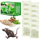 Pest Control Pouches, 15 Pack Peppermint Oil for Mice Rodent Rats Squirrel Pests Repellent Indoor Outdoor Use, Rodent Rat Mouse Deterrent Family Pet Safe Ideal for House Garage Warehouse (15 Pack)