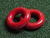Murray Sporting Goods Golf Swing Weight Ring (2-Pack) | Red Golf Club Swing Trainer Rings - Weighted Golf Donut Accessory Good for Golf Practice, Training or Warm Up