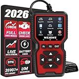WEJOWE OBD2 Scanner Diagnostic Tool, Check Engine Code Reader OBD2 Scanner with Reset, Mode 6, Mode 8 & I/M Readiness, Auto Check Engine Light Car Diagnostic Scan Tool for All OBDII Car Since 1996
