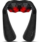 Shiatsu Neck and Shoulder Back Massager with Heat – Electric Deep Tissue Kneading Massage Pillow for Pain Relief and Relaxation – Perfect Gifts for Mother’s Day, Father’s Day, Birthdays, and Christmas