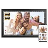 Digital Picture Frame 15.6 Inch Digital Photo Frame with 64GB Storage, 1920 * 1080 IPS FHD Touchscreen, WiFi Smart Frame Share Photos and Videos Instantly from Anywhere via AiMOR App