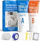 Tub Repair Kit White, Bathtub Repair Kit for Enamel, Fiberglass, Acrylic