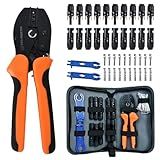 ECO-WORTHY Solar Crimper Tool Kit 13 PCS Solar Tools - a Crimper, 10 Pairs of Solar Connectors, 2 Pairs of Solar Connector Spanner Wrench for Solar Panel Cable Assembly and Installation