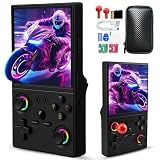 UYTGXEN XF40V Retro Handheld Game Console with 2*Detachable Long Joysticks, 4.0-Inch HD IPS Screen Retro Gaming Console, Preloaded Classic Games with Multiple Emulator, Pocket Video Gaming