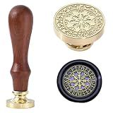 Helm of Awe Wax Seal - Vintage Norse Mythology Magic Sealing Wax Stamp, Wiccan Ceremony Protector Stamp for Envelopes Letters Handicraft DIY and Creative Gifts