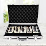 Large Cash Box with Money Tray, Lockable Money Box for Cash, Large Cash Organizer with 5 Compartment Spring-loaded Cash Trays and 4 Coin Trays