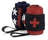 Harbinger Red Line 18-Inch Weightlifting Wrist Wraps for Men and Women (Pair)