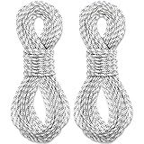 Woanger 2 Pcs Outdoor Patio Umbrella Cord Line Nylon Rope 40 ft Replacement String Parts for Patio Umbrella Base Outdoor Replacement Accessories(0.16'' Diameter)