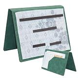 Cowenhey Knitting Pattern Holder with Pocket, Knitting Chart Holder with 4 Replacement Magnets, Holder Foldable Chart for Fixed Crochet Pattern