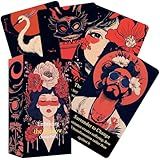 Qymagicz Embracing The Shadow Oracle Deck, Emotional Healing Oracle Cards for Beginners, Personal Growth, Spiritual Guidance, Dark Situation Reflection