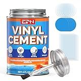 EPN Vinyl Cement, High Strength Vinyl Glue, Waterproof Pool Liner Repair Kit for Inflatables, Air Mattress, Swimming Ring, Tent, Bounce House, Inflatable Toys, Kayak (6 oz)