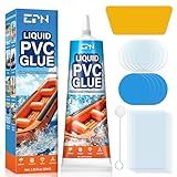 EPN Air Mattress Patch Kit, Waterproof Vinyl Pool Liner Repair Kit for Inflatables, Air Mattress, Swimming Ring, Tent, Bounce House, Inflatable Toys, Hot Tub, PVC Boat, Raft, Kayak (80 ML)