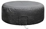 Tlswshsy 71'' x 27'' Insulated Inflatable Hot Tub Thermal Cover, Energy Efficient Hot Tub Cover with Zipper Door, Inflatable Hot Tubs Full Coverage for Keeping Warm Extra Insulation and Dustproof