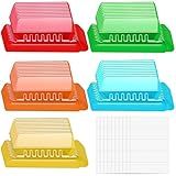File Folder Tabs, Paxcoo 50 Sets Hanging File Folder Tabs and Inserts, Plastic Tabs for Hanging Folders, Multicolor
