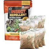 Pest Repellent, Indoor Spider Repellent, Natural Mosquito Repellent Outdoor, Bug Repellent Indoor Pet Safe, 3 Months Protection, Keep Pest Out of Home, Garden, Garage, RV, 8 Packs