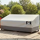 GORILLA GRIP Waterproof Large Outdoor Patio Sofa Cover, 3 Seater 80 Inch, Heavy Duty 600D Furniture Covers Sets for Winter, Keep Cushions Dry, Protects from Sun, Snow, Rain, Windproof, UV Coated