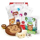 BAKETIVITY Monkey Banana Bread Kids Baking Kit | Banana Cake Kids Baking Set for Girls & Boys | Baking Set for Kids with Pre-Measured Ingredients | Perfect Family Gifts for Cooking Lovers Ages 6-12