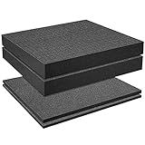 DECOHS 4 PCS Pick Apart Foam Insert- 2 Size Pick and Pluck Foam- Pluck Pre Cube Sheet Foams with Bottom Use for Board Game Box Cases Storage Drawer (Length 12 Inch)